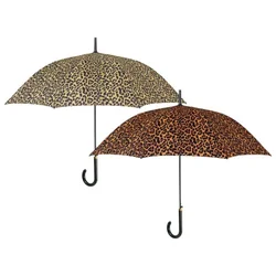 DEŽNIK AUTOMATIK S PLASTIČNIM ROČAJEM TIME PERLETTI 26442 LEOPARD SORTIRANO