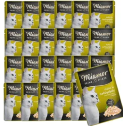 MIAMOR Vlažna hrana za mačke Feine Filets, Fileti u želeu piletina, 100g