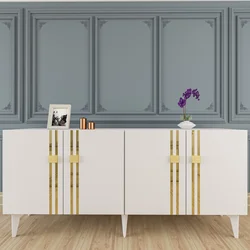 Hanah Home Konzola Bahar KB150, 150x80x35 cm, Bela