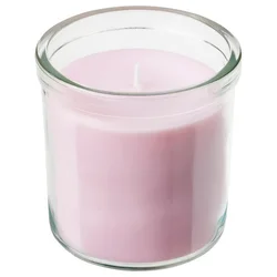 LUGNARE Dišeča sveča v kozarcu, Jasmin/roza, 40 ur