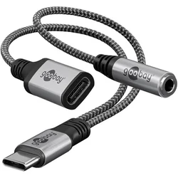 Goobay USB-C na USB-C (Ž) na 3,5mm AUX adapter