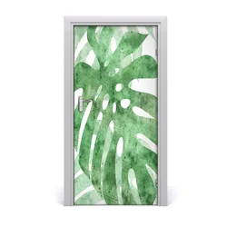 tulup.si Samolepilni tapete na vratih Monstera 95x205 cm