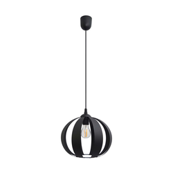 Luster na sajli NEWTON 1xE27/15W/230V crna
