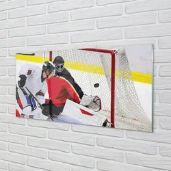 tulup.si Slika na steklu Gateway hokej 100x50 cm 4 obešalnika