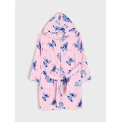Sinsay - Mekani ogrtač sa kapuljačom i motivom Stitch - pastelno roze