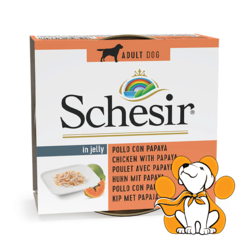 Schesir Dog Chicken With Papaya 150g, Vlažna Hrana Sa Piletinom i Papajom