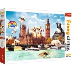 Trefl puzzle Funny cities - Dogs in London 1000 delova