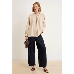 Trendyol Modest Ženska bluza Tctss26Uk00010, Bež