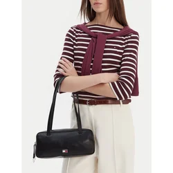Torbica Tommy Jeans črna barva, AW0AW18075