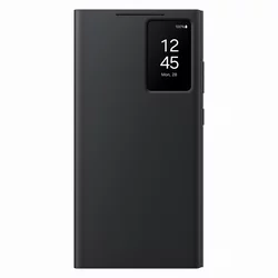 shumee Originalna torbica Smart View Wallet z zavihkom za Samsung Galaxy S24 Ultra, črna