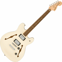 Fender Squier Affinity Series Starcaster Deluxe LRL Olympic White Jazz kitara (polakustična)