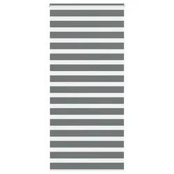 Zebra zavjesa tamno siva 115x230 cm Širina tkanine 110,9 cm Poliester