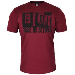011Shop Muška majica kratkih rukava Blok - Srce od betona, Bordo