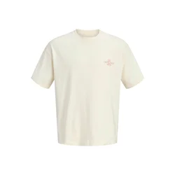 JACK & JONES Majica JORSANREMO neonsko modra / rdeča / bela