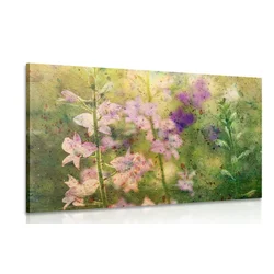Slika akvarelna risba gorske rastline - 60x40
