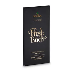 Temna čokolada z okusom maline First Lady