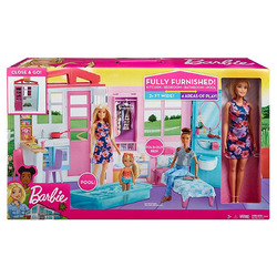 Barbie close & go sklopiva kućica za lutke 34487