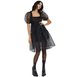 Ženska obleka KILLSTAR - Dancing Shadows - Black - KSRA013818