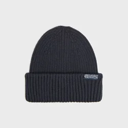 Cropp - Kapa beanie sa zakrpom - navy