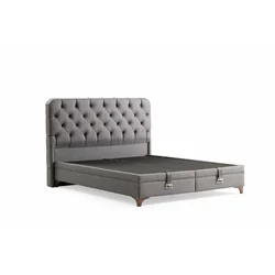 Hanah Home Ram za krevet Samira, 154x122x200 cm, Sivi