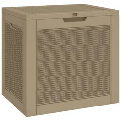 Vrtna kutija za pohranu svjetlosmeđa 55,5x43x53 cm polipropilen