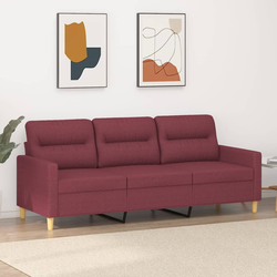 vidaXL Trosed vinsko rdeč 180 cm blago