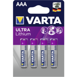 10x4 Varta Ultra Lithium Micro AAA LR 03