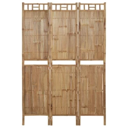 Greatstore Paravan 3-delni iz bambusa 120x180 cm