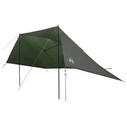 Šator za auto s krovom Maslinasto zelena 308 x 215 x 220 cm