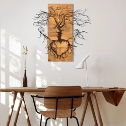 Wallity Zidna dekoracija Old Love, 60 x 57,5 cm, Crna