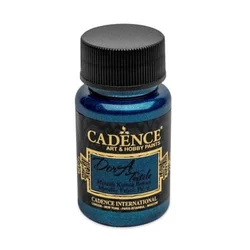 Cadence Kovinska barva za tekstil Dora Textile - temno modra/50 ml