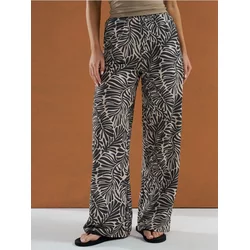 Sinsay - Wide leg pantalone sa cvetnim dezenom - šareno