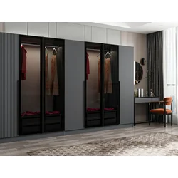 Hanah home Ormar Kale Plus 315x210x52cm Sivi