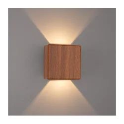 Brilagi - LED spoljašnje zidno svetlo DOUBLERAY LED/6W/230V, drveni dekor, IP54