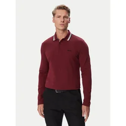 BOSS Polo majica Plisy  50536609 Bordo rdeča Regular Fit