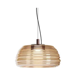 Redo 01-4542 - LED prigušiva luster na sajli ONDULA LED/16W/230V bež/zadimljena