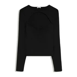 Bershka Majica črna