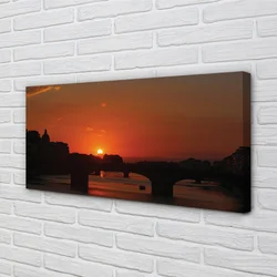 tulup.si Slika na platnu Italija river sunset 120x60 cm