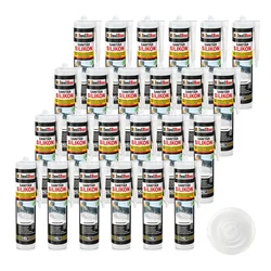 IsolBau Sanitarni silikon prozoren Sanitär Silikon 24 x 300ml