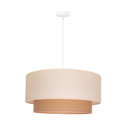 Duolla - Luster na sajli BOHO 1xE27/15W/230V prečnika 60 cm bež/braon