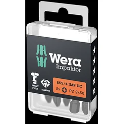 WERA 855/4 IMP DC Impaktor bit, PZ 2 x 50 mm, 05057661001, 1 komad