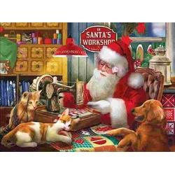Sunsout - Puzzle Tom Wood - Santas Quilting Workshop - 1 000 kosov