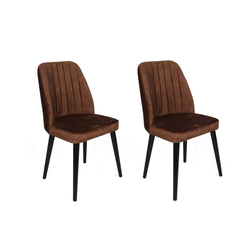 Conceptum Hypnose Set 2 trpezarijske stolice Braon-Crni
