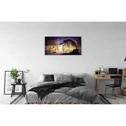 tulup.si Slika na platnu Dragon čolni oblaki morje 100x50 cm