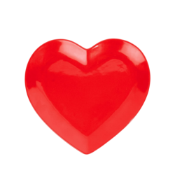 Tanjir Srce (Love), crveni, 28 cm, DOIY