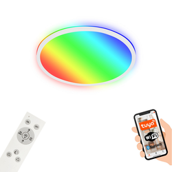 Briloner 7494016-LED RGBW prigušiva plafonska lampa SMART LED/22W/230V 4000K +daljinski upravljač Wi-Fi Tuya