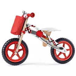Woody bicikl s uzorkom motora, crveni