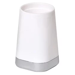Kozarec za ščetke Tendance 6134100 PVC/krom, bel