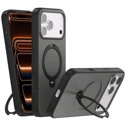 NN-Su Maska sa rot. držačem za iPhone 17 Pro Max, Magsafe, black - iPhone 17 Rotation Holder