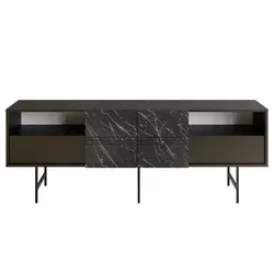 Hanah home TV Komoda Derin Crno-Mermer